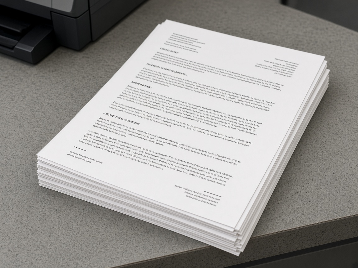 DOCUMENT PRINTING A4 B/W